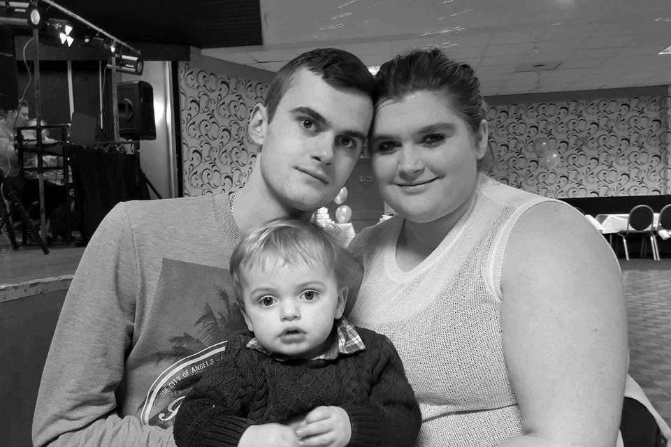 family, black and white, cute
